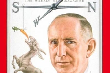 Senator Russell in the cover of Time Magazine