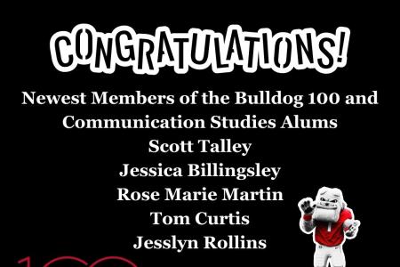 Congratulations COMM Studies Bulldog 100